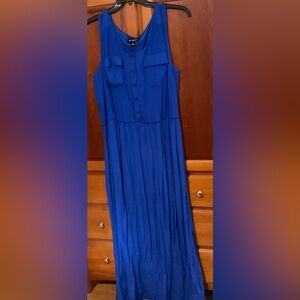 I.N. Studio, NWOT, size 1X, Blue Maxi Dress